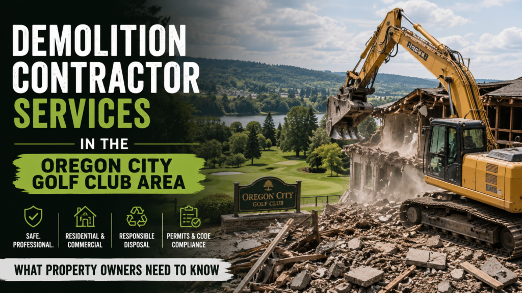 Demolition Contractor Services in the Oregon City Golf Club Area: What Property Owners Need to Know